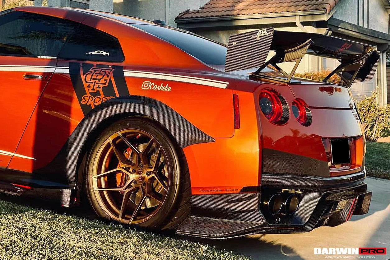 2017 - 2022 Nissan GTR R35 EBA BKSS Style Carbon Fiber Rear Diffuser